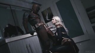 Deadpool fucks hot Captain Marvel in a steamy Wicked scene