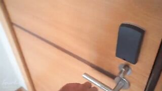 Skinny babe Evie stuck under the couch, gets fucked hard