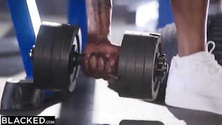 Two black guys fucked gym bunnies Brandi and Kenzie in an intense session