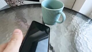 Pervert dude fucked his stepmom Mira Lime in the kitchen for breakfast