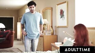 Ginger STEPMOM Marie McCray from Adult Time gets shocked by a dick pic