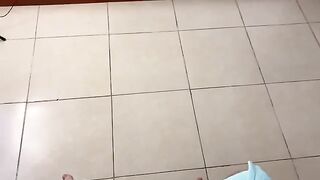 A massage therapist, in this case a stunning Latina, massages her client and ends up with a mouthful of cum