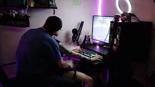 The cute gamer girl was fucked hard while playing Destiny 2 with a big dick