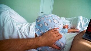 The step sister helped her brother to experience orgasm and ejaculation