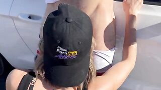 Wife gets banged and spitted on by two guys in Nevada desert