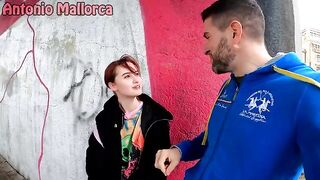A man picked up a naughty slut on the street and fucked her hard