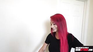 A kinky brunette with tattoos, Demi Rhoades, enjoys intense sex in this exclusive video