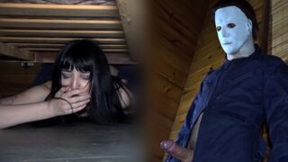The devilish baby was fucked on Halloween night in a hard style