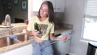 She got hungry and needed to prepare her lunch