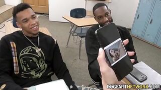 Kenzie Love gets her pussy stuffed with BBC in a hot 2 on 1 scene