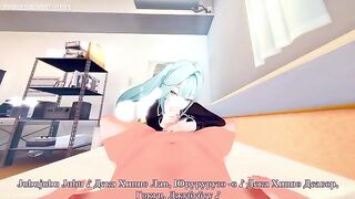 Hentai with cutesy Genshin Impact Faruzan in 60fps