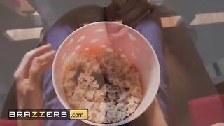 Tina Fire got her pussy smashed in the popcorn machine by Jordi El In a steamy scene