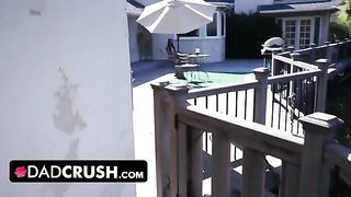 Latina stepdaughter Eliza Ibarra gets cock sucker for a father