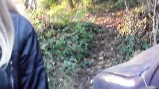 A blogger knocked down a motorcyclist and had to give him her head to avoid the police