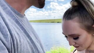 J-Mac drilled PAWG AJ Applegate with his giant cock outdoors