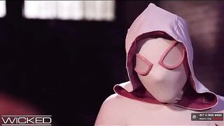 Spiderman eats Gwen Stacy's pussy before fucking her hard - Wicked