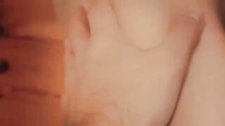 My wife with big boobs fucks me and jumps on my cock