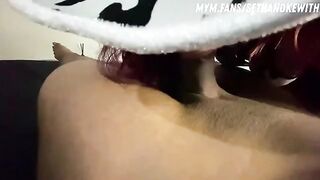 My beautiful step-sister performs cowgirl sex for my dick