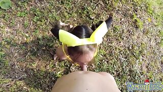 A girl in a gentle mood has sex with her boyfriend in POV style