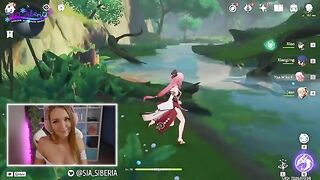 The streamer played a dangerous game with a huge toy in a Genshin Impact twist