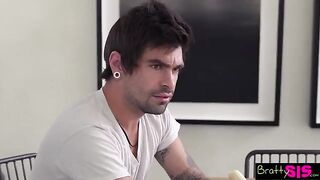 Kenzie Reeves begs her stepbro to hurry up with the action