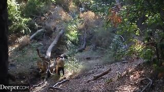 Two girls, including the renowned Avery Jane, share a big cock in an intense threesome