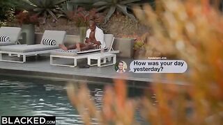 4 hot blondies share Anton's huge BBC in an intense group encounter