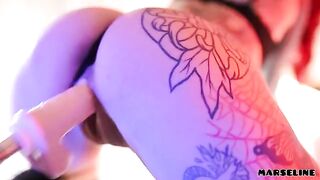 Machine fuck with hot Marseline from Nigonika