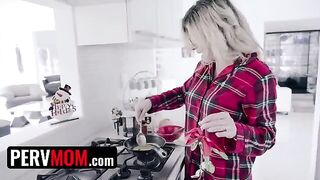 Cory Chase, the busty step mom, surprises her stepson with an early Christmas gift