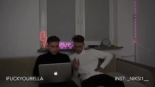 Two whores are having fun with our guys in an orgy