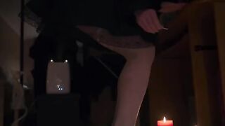 White stockings footjob and lots of cum - exclusive hd