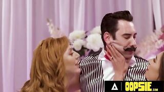 The sexy MILF Lauren Phillips fucks with the young guy in an awkward pose