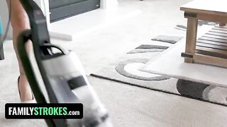 Latina step sister Karmen Santana bounces her booty on bro’s dick