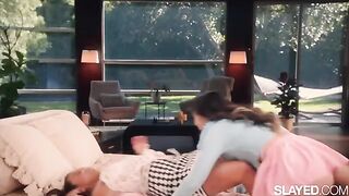 Bestie Jennie learns to let go with naughty Lulu in a steamy session