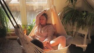 A couple enjoys a passionate and sensual sex on a sunny day