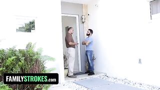 Little slut Claire Black seduces her stepuncle and gets fucked hard