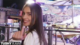 TUSHYRAW Perfect petite Vanessa experiences intense backdoor action for the first time