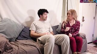 A stepmom helped her stepson to get rid of masturbation