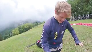 I went paragliding and got soaked with a stranger in 2200 m above the sea