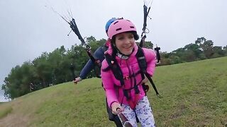 I went paragliding and got soaked with a stranger in 2200 m above the sea