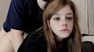 A cute girl was fucked by her lazy roommate
