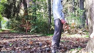 A riskier titty fuck in the park with a stranger MILF