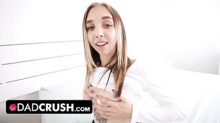 Busty stepdaughter Breezy Bri wants her dad’s cock in the worst way