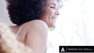 Hot FFM threesome with Scarlit and Alina swapping cum