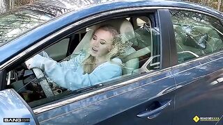 Our mechanic got lucky with a busty blonde babe, Bailey Brooke