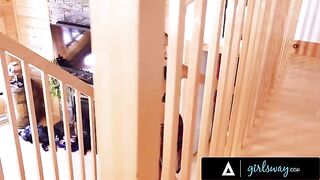 The best friend of Emily Willis caught her masturbating and decided to join the fun