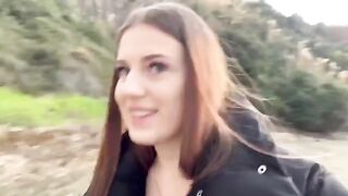 Girl was blowing a guy on the beach and their friends spotted them