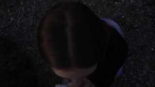 Girl was blowing a guy on the beach and their friends spotted them