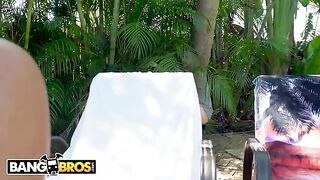 Tony Rubino stalks busty Latina MILF Julianna Vega and gets rewarded with sex