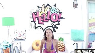 Petite Kylie Le Beau takes a big dick in her tight ass